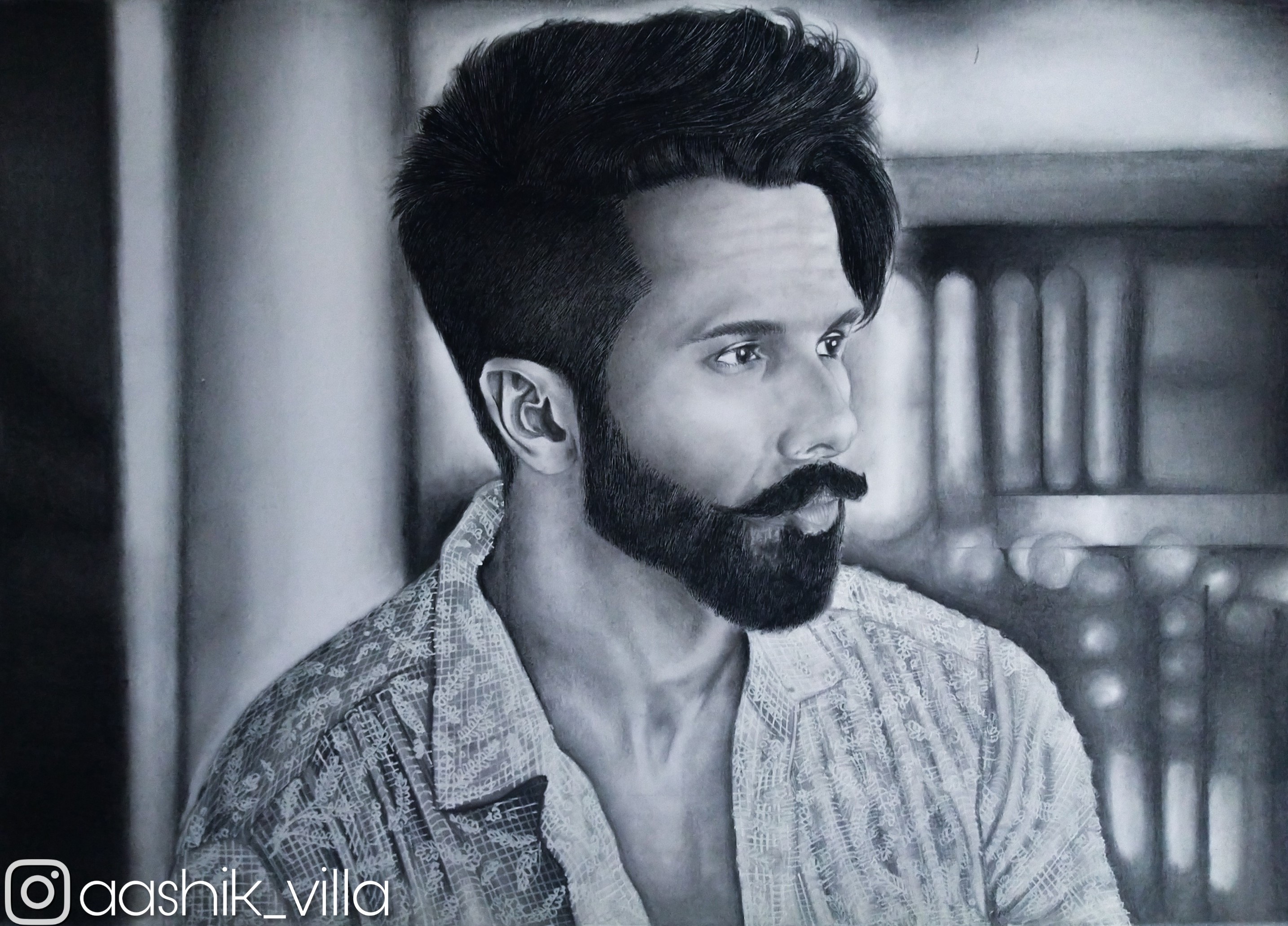 Drawing of Shahid Kapoor